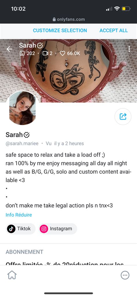 sarah mariee leak|literate